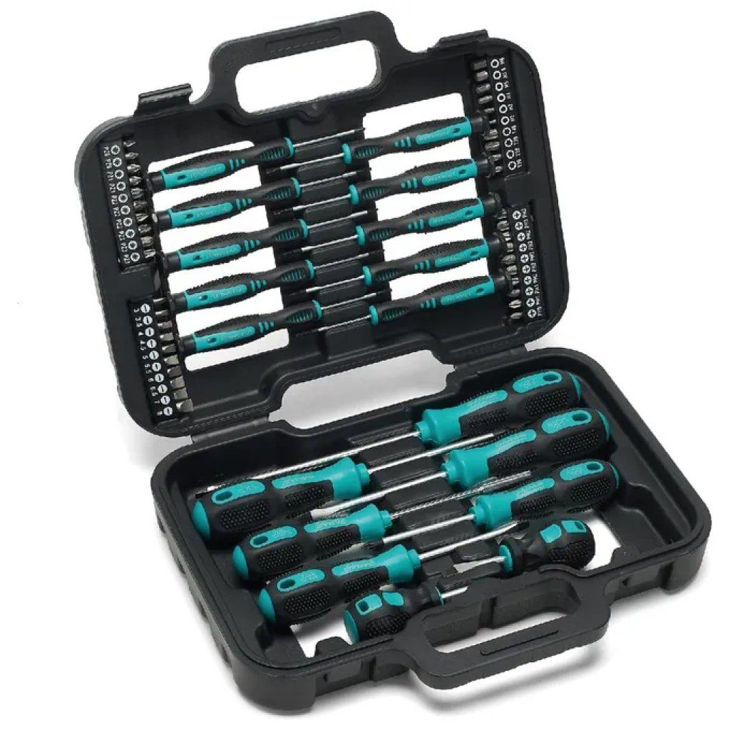 PRODOTTI BULK Set di 58 cacciaviti di precisione magnetici con custodia