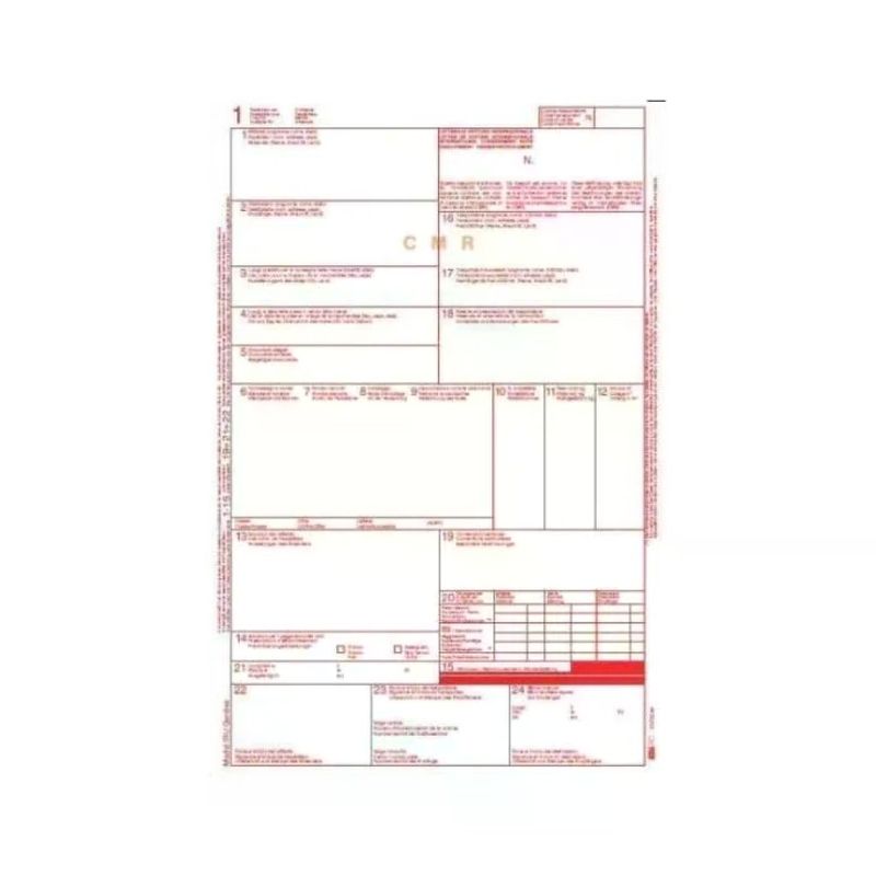 EDIPRO E0052TER Moduli CMR internazionali A4, 5 copie, confezione da 50