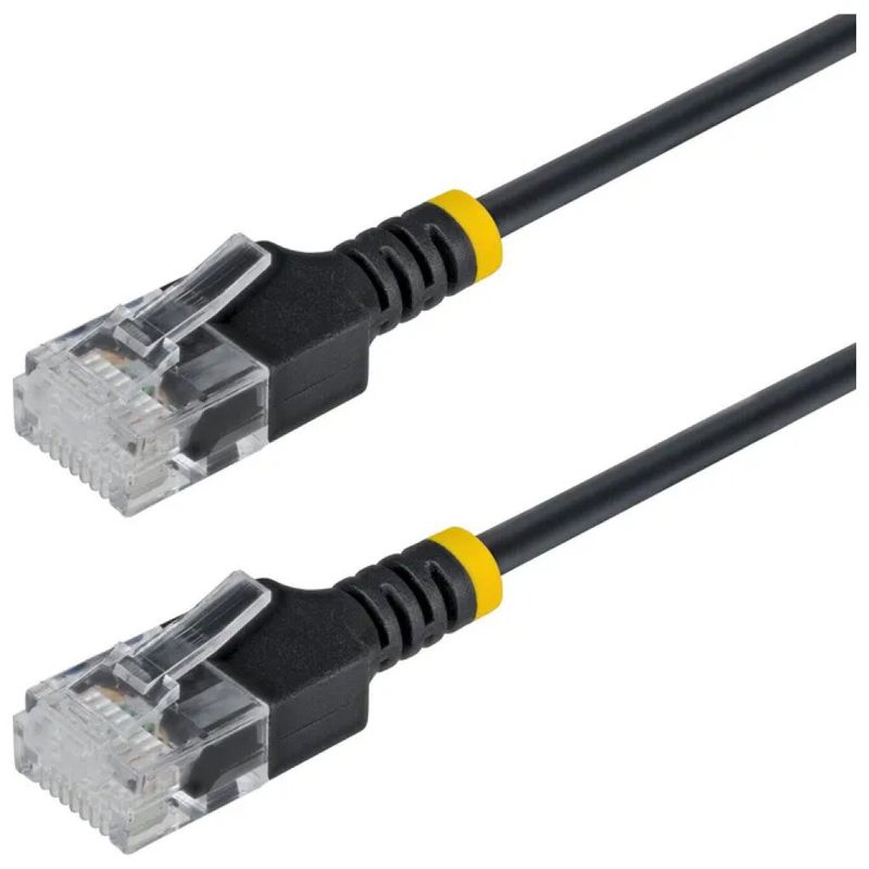 STARTECH.COM Cavo Ethernet StarTech Cat6a Ultra Slim RJ45, 1,5 m, Nero