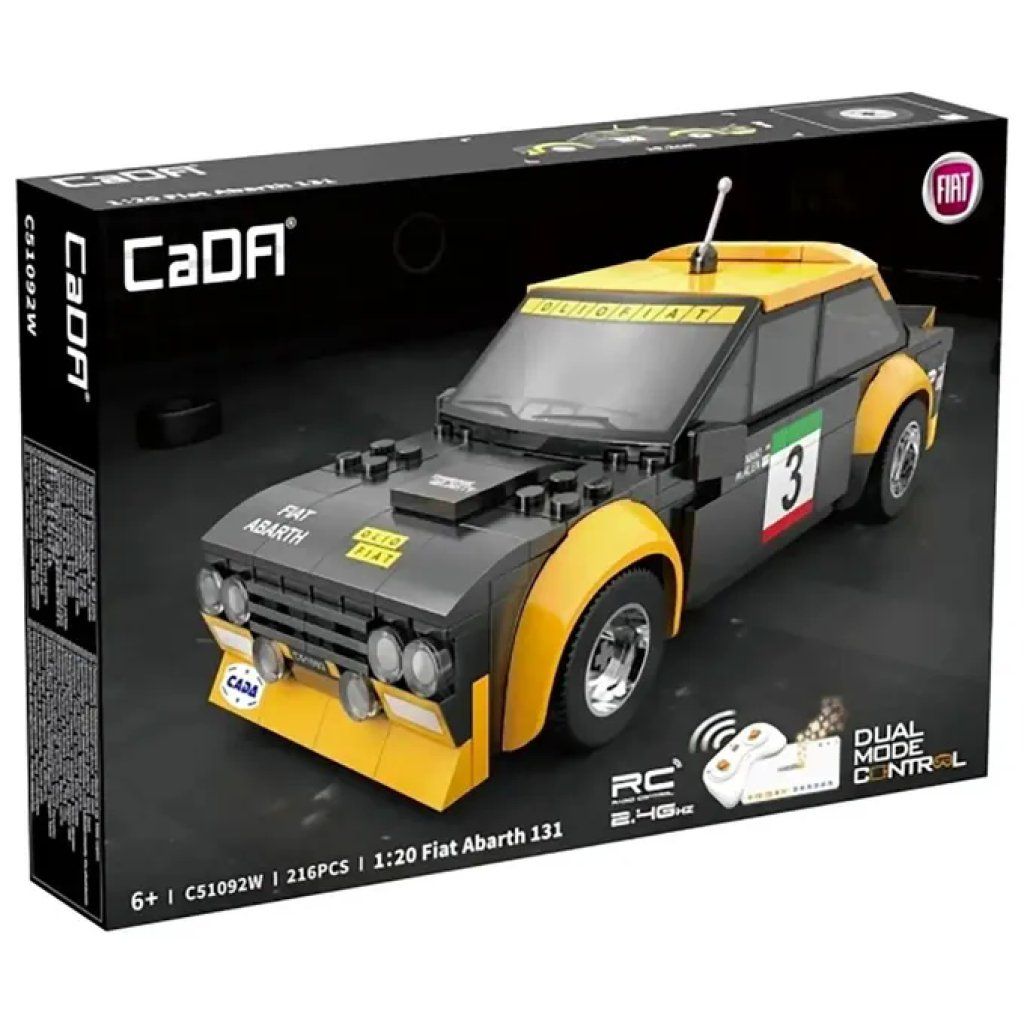 CaDA Fiat Abarth 131 RC in mattoncini, scala 1:20 CaDA Fiat Abarth 131 RC in mattoncini, scala 1:20