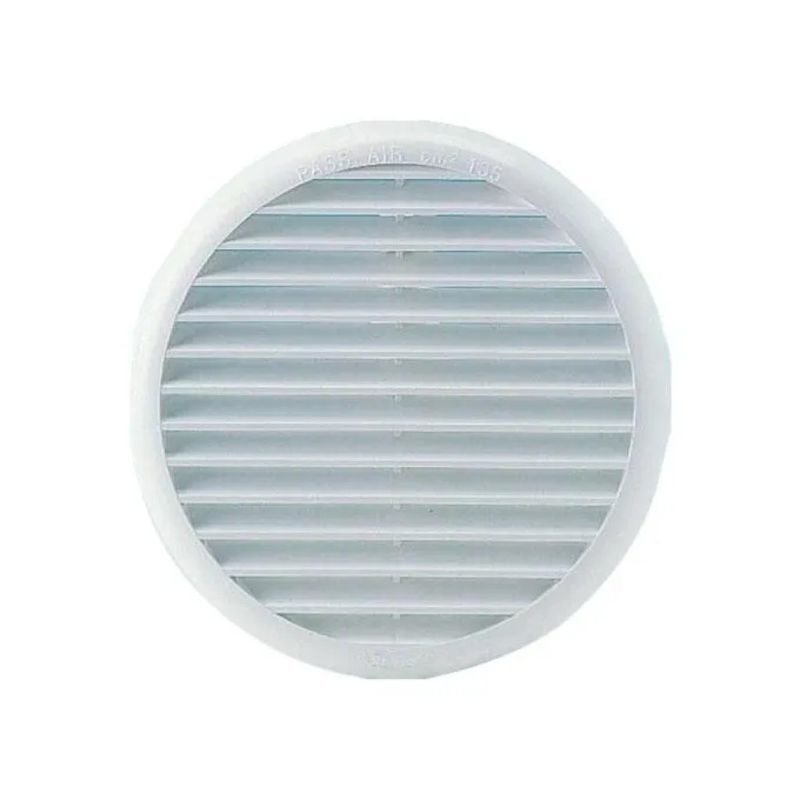 LAVENTILAZIONE La Ventilazione T16RB – Griglia tonda da incasso 19 cm, bianca, con rete antinsetti