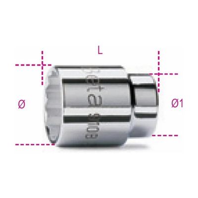 Beta 910B/10 – Bussola poligonale 3/8", 10 mm