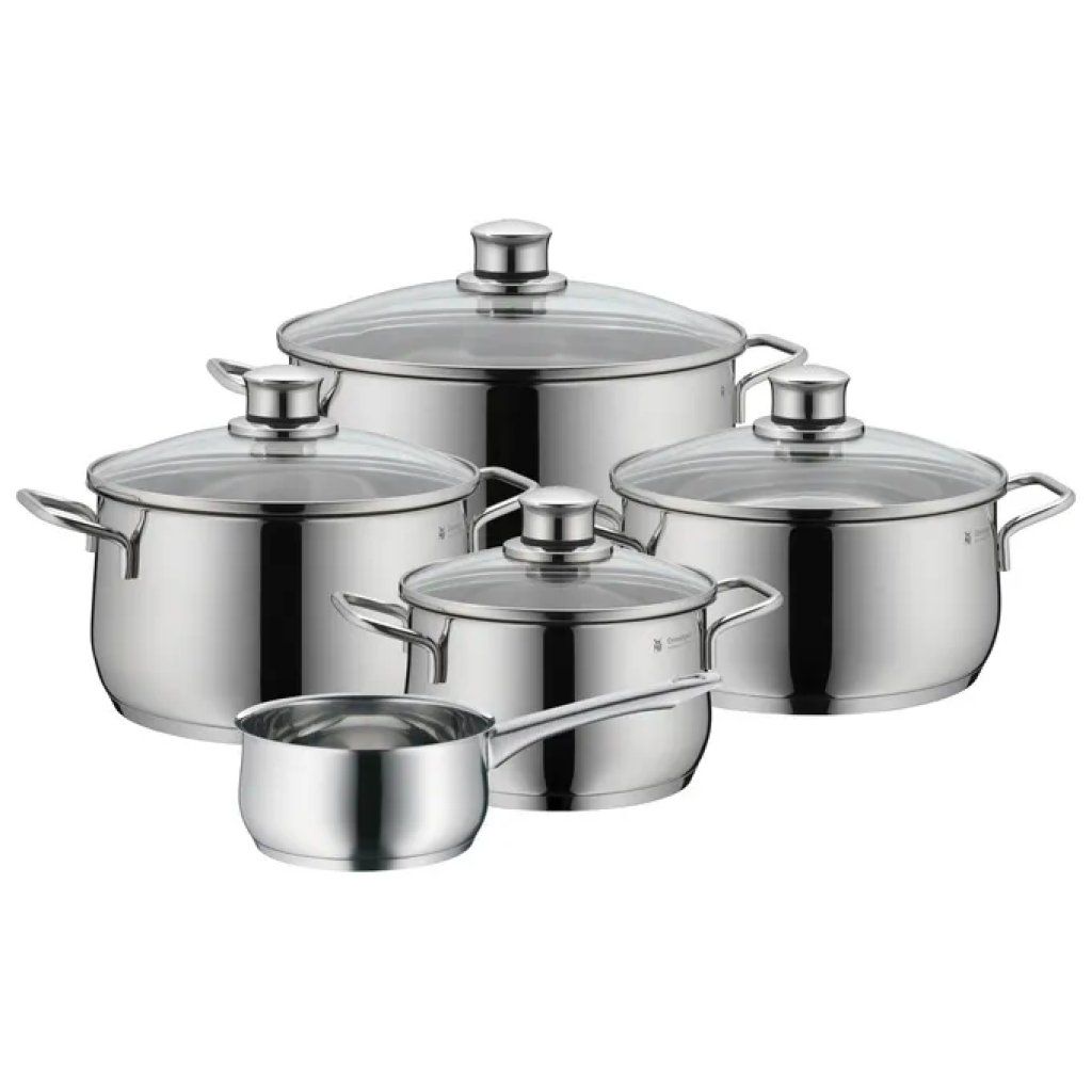 WMF Diadem Plus 0733556040 – Set di pentole 9 pezzi in acciaio inox