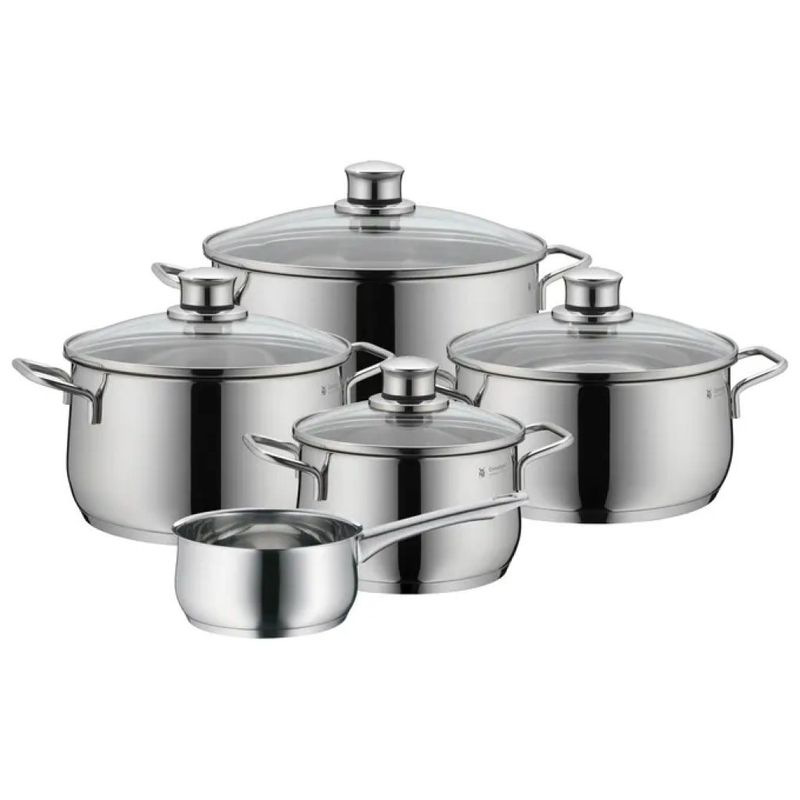WMF Diadem Plus 0733556040 – Set di pentole 9 pezzi in acciaio inox