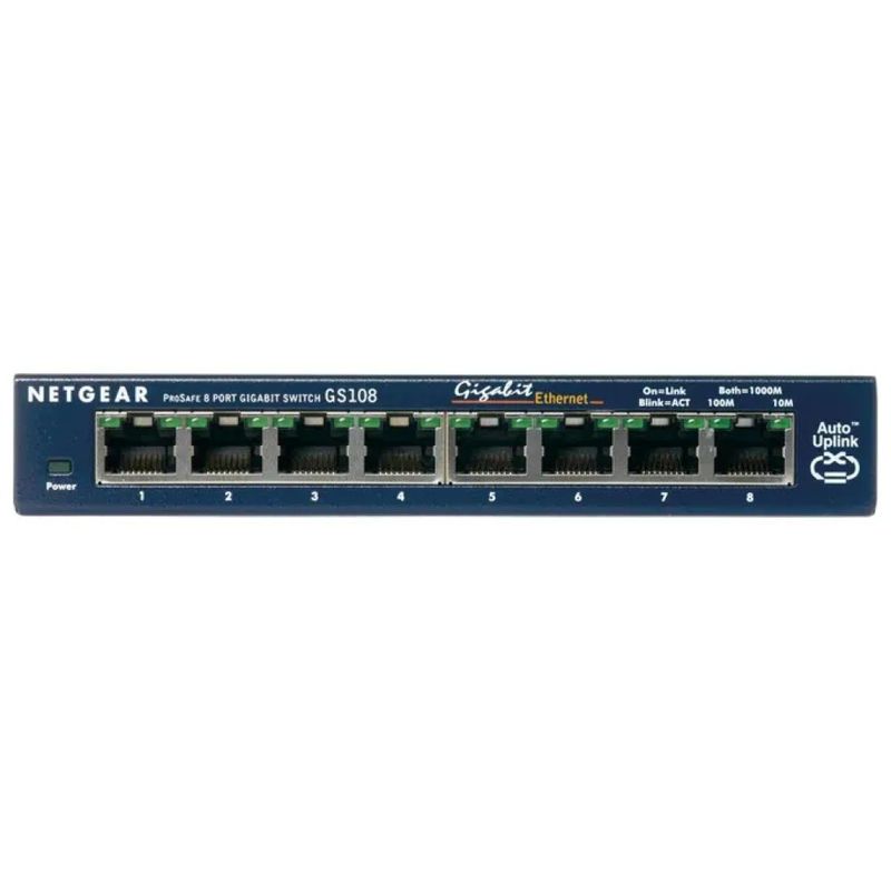 NETGEAR GS108GE ProSafe Switch Gigabit Ethernet a 8 porte