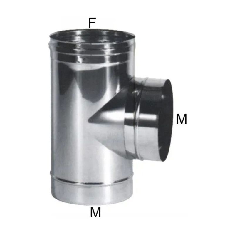 MARAL 12 Laterale M – Gomito a T 120 mm in Acciaio Inox AISI 316L