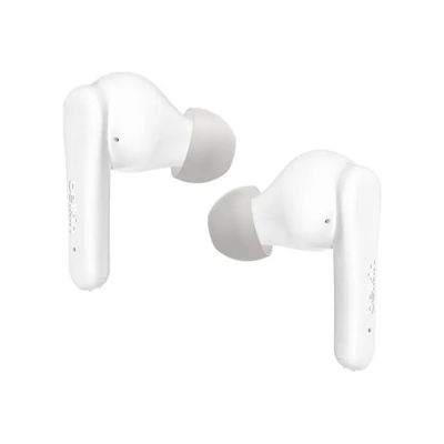 Belkin SoundForm Rhythm AUC015HQWH – Auricolari True Wireless ANC, Bluetooth 5.4, bianchi
