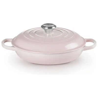 Le Creuset tegame basso rotondo in ghisa 26 cm, 2,2 L, Shell Pink