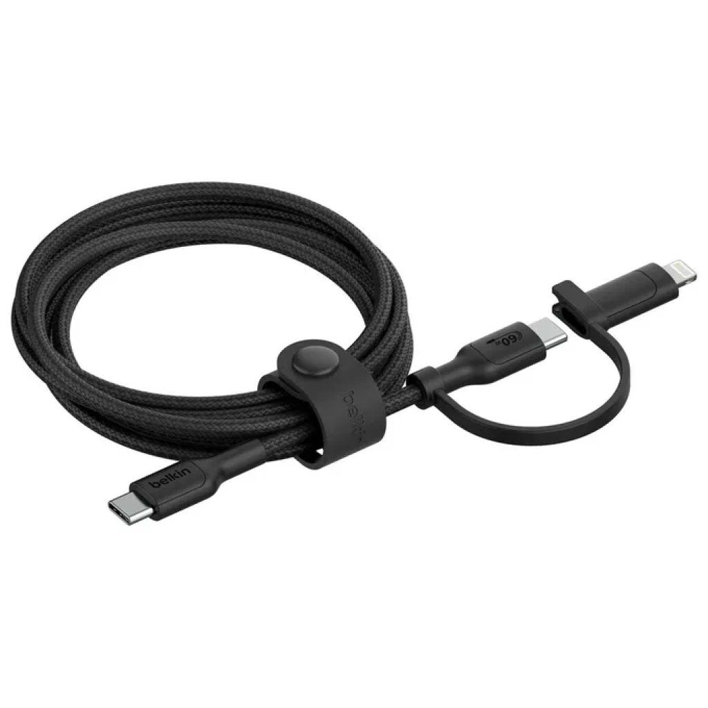 Belkin BoostCharge Pro – cavo USB-C a Lightning da 1,5 m, 60 W, nero Belkin BoostCharge Pro – cavo USB-C a Lightning da 1,5 m, 60 W, nero