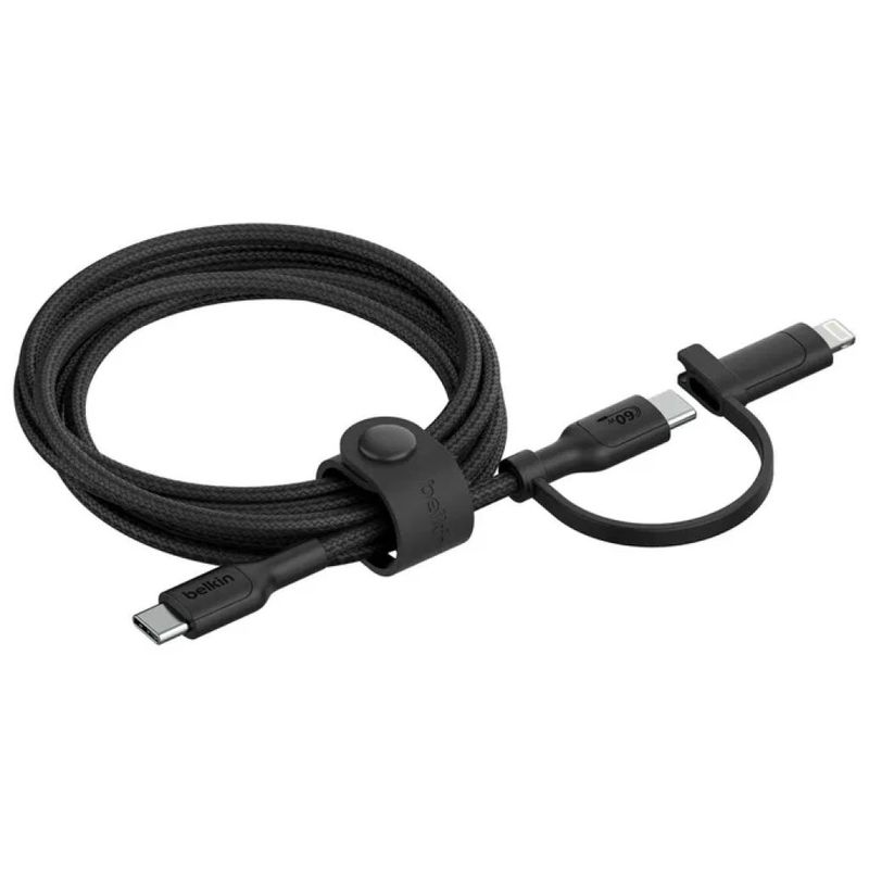 Belkin BoostCharge Pro – cavo USB-C a Lightning da 1,5 m, 60 W, nero