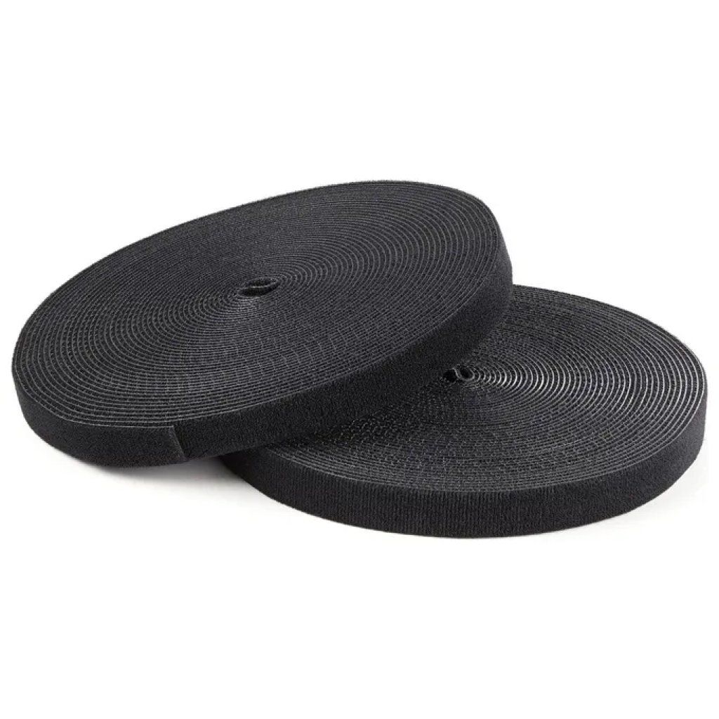 StarTech.com HKLP100 – Rotolo di fascette fermacavi a strappo, 30,5 m × 19 mm, nylon nero