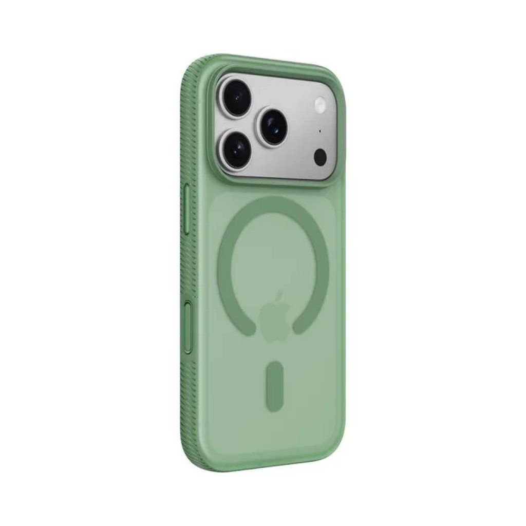 Belkin SheerForce MSA035HQSE Custodia MagSafe per iPhone 17 Pro – Verde Belkin SheerForce MSA035HQSE Custodia MagSafe per iPhone 17 Pro – Verde