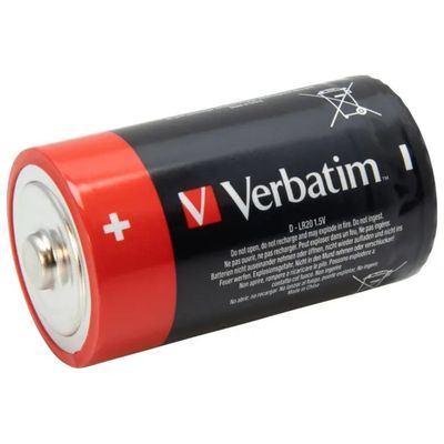 Verbatim 49923 – 2 pile alcaline D-LR20 da 1,5 V
