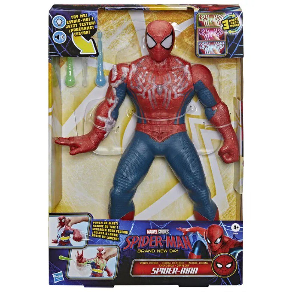 Hasbro Marvel Spider-Man Power-Charge – Action Figure Elettronica 36,8 cm