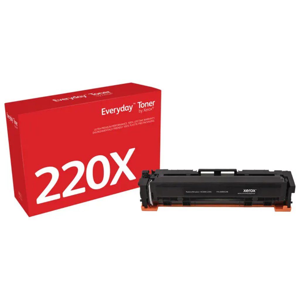 XEROX Toner Nero Xerox Everyday 006R05208, Compatibile HP 220X, Resa 7.500 Pagine