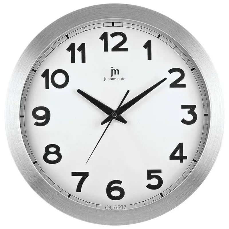 Lowell L00893B Orologio da Parete in Vetro, 30 cm