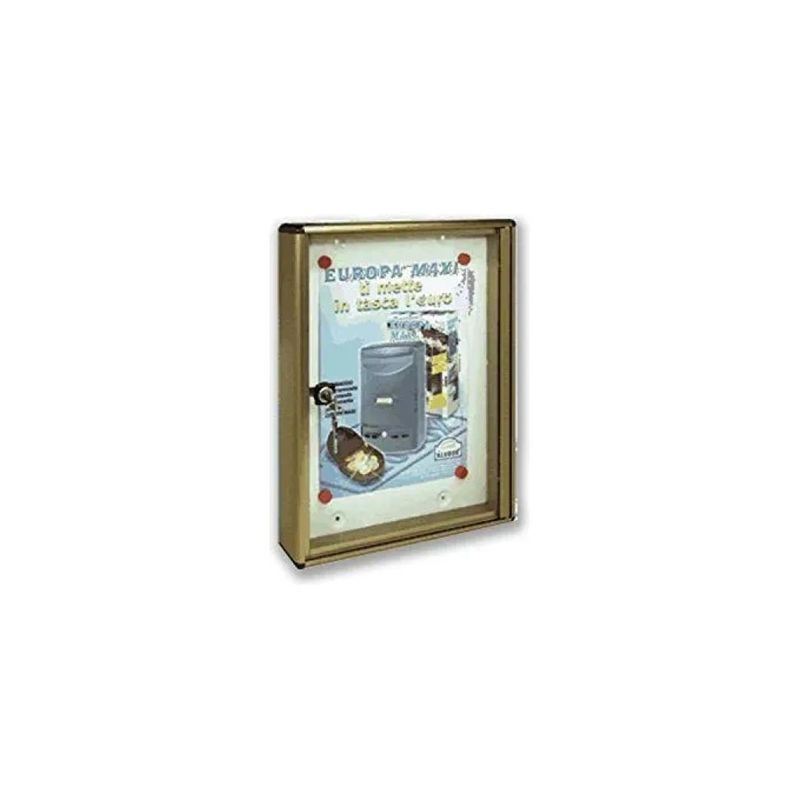 Alubox Bacheca da Parete A4 in Alluminio Anodizzato