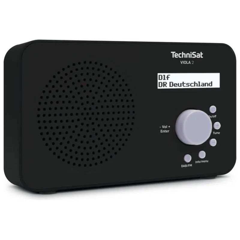 TechniSat VIOLA 2 Radio Portatile DAB+/FM Nera