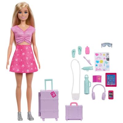 Barbie JMJ47 – Bambola alla moda con accessori da viaggio e tablet