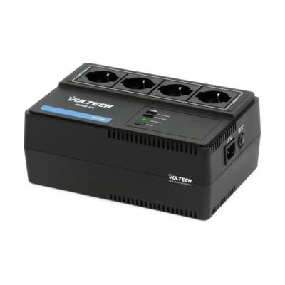 Vultech UPS700VA-XS Gruppo di Continuità Line Interactive 700VA/390W con AVR, 4 Prese e 2 Porte USB Vultech UPS700VA-XS Gruppo di Continuità Line Interactive 700VA/390W con AVR, 4 Prese e 2 Porte USB