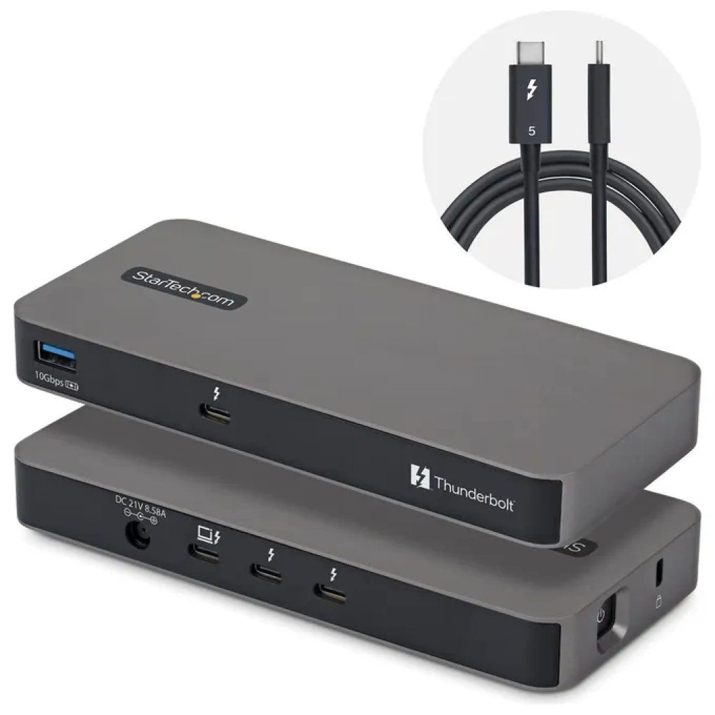 STARTECH.COM Hub StarTech.com Thunderbolt 5 a 4 porte con KVM, 8K e Power Delivery 140 W