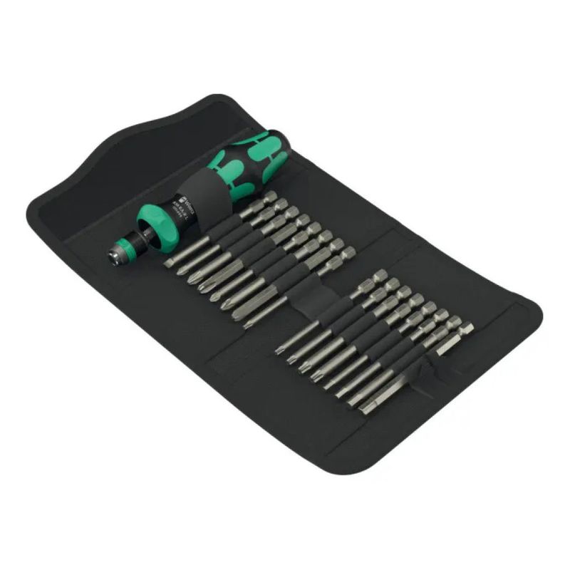 Wera Kraftform Kompakt 60 RA-R 1 – Set cacciaviti e bit, 17 pezzi