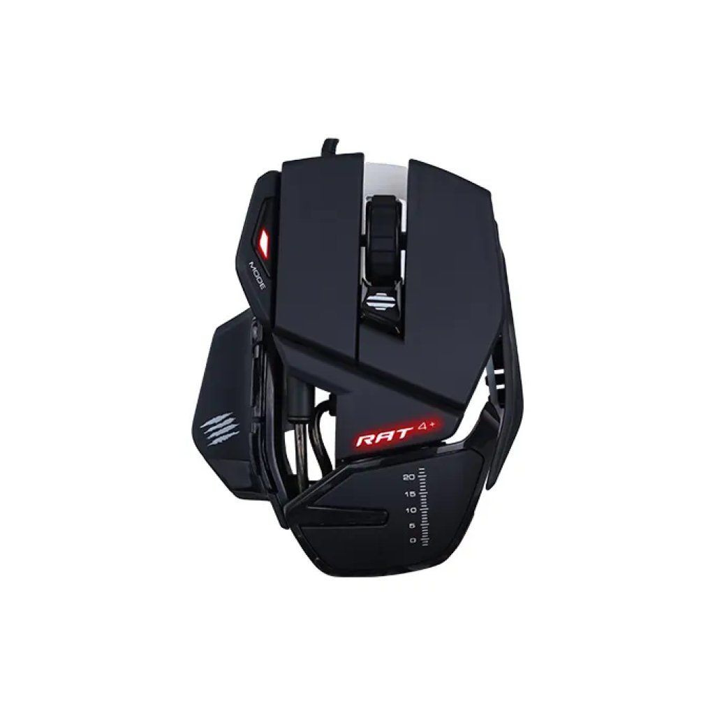 Mad Catz R.A.T. 4+ Mouse Gaming Ottico 7200 DPI, 9 Tasti, USB, Nero Mad Catz R.A.T. 4+ Mouse Gaming Ottico 7200 DPI, 9 Tasti, USB, Nero