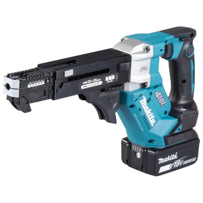 Makita DFR552Z Avvitatore Autoalimentato Brushless 18V, 4500 giri/min, Nero e Blu Makita DFR552Z Avvitatore Autoalimentato Brushless 18V, 4500 giri/min, Nero e Blu