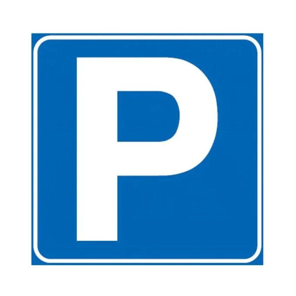 3G Cartello Stradale Parcheggio in Acciaio 60 x 60 cm, Rifrangente Classe I