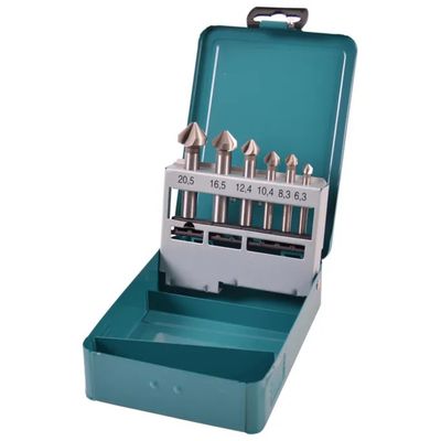 Makita D-42204 Set di 6 frese svasatore HSS 90°