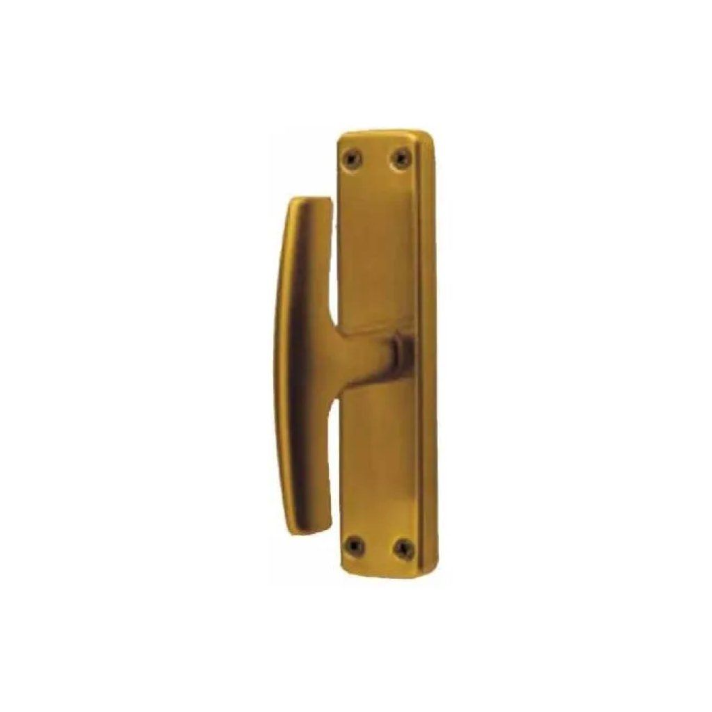 Ghidini Alox F4 Cremonese per Finestre in Legno, Bronzo Anodizzato, Placca 33 x 150 mm, Quadro 7 mm