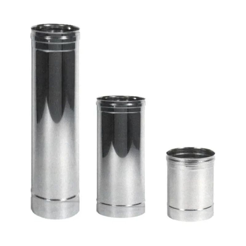 Maral Tubo Monoparete in Acciaio Inox AISI 316L 16 × 25 cm