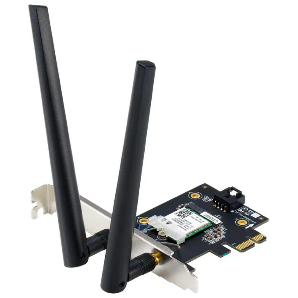 ASUS PCE-BE6500 Scheda di Rete PCIe Wi-Fi 7 Tri-Band con Bluetooth 5.4 ASUS PCE-BE6500 Scheda di Rete PCIe Wi-Fi 7 Tri-Band con Bluetooth 5.4