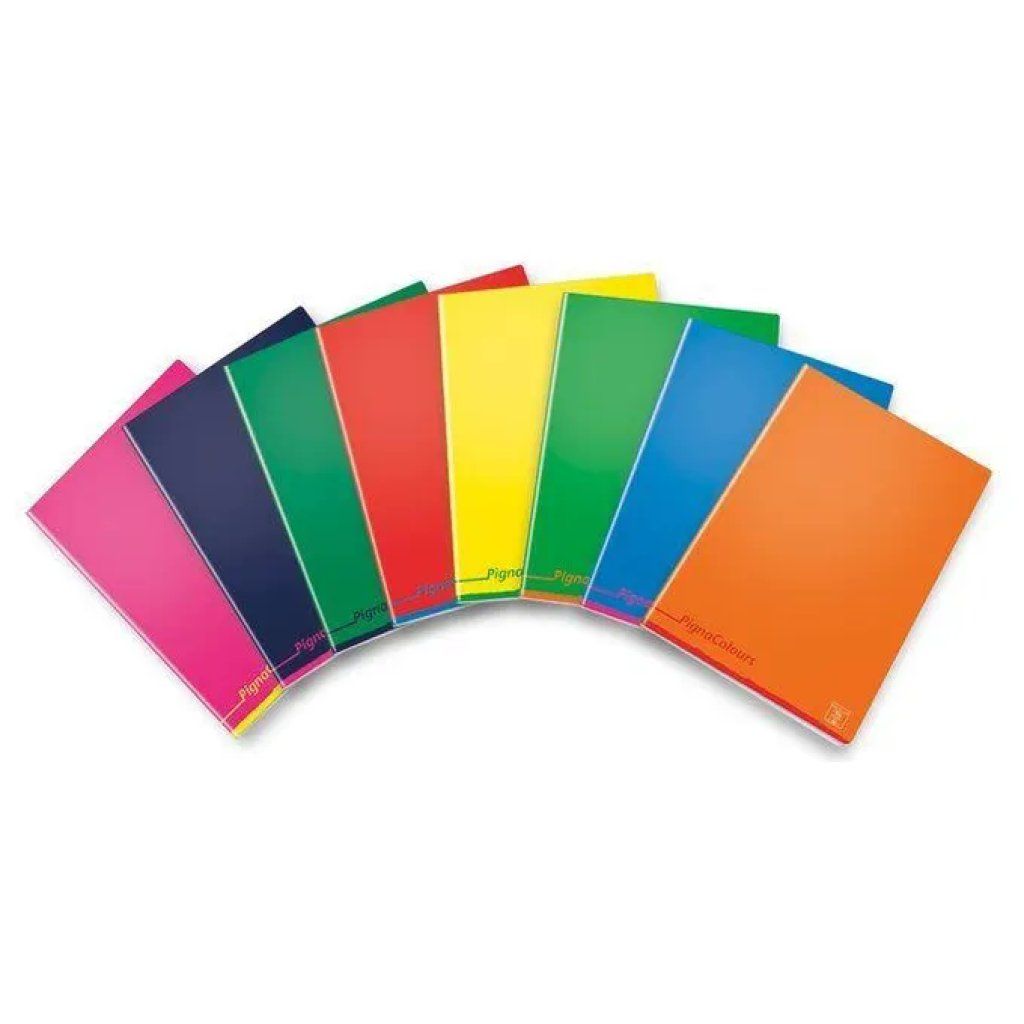 Pigna Colours Maxi, confezione da 10 quaderni A4 a quadretti 4 mm, 42 fogli