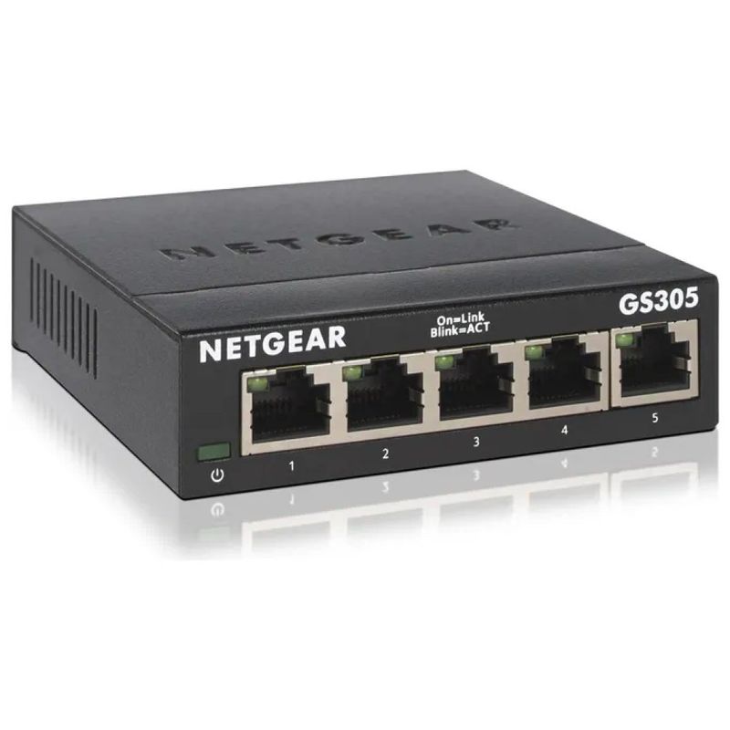 NETGEAR GS305-300PES Switch Gigabit Ethernet a 5 porte