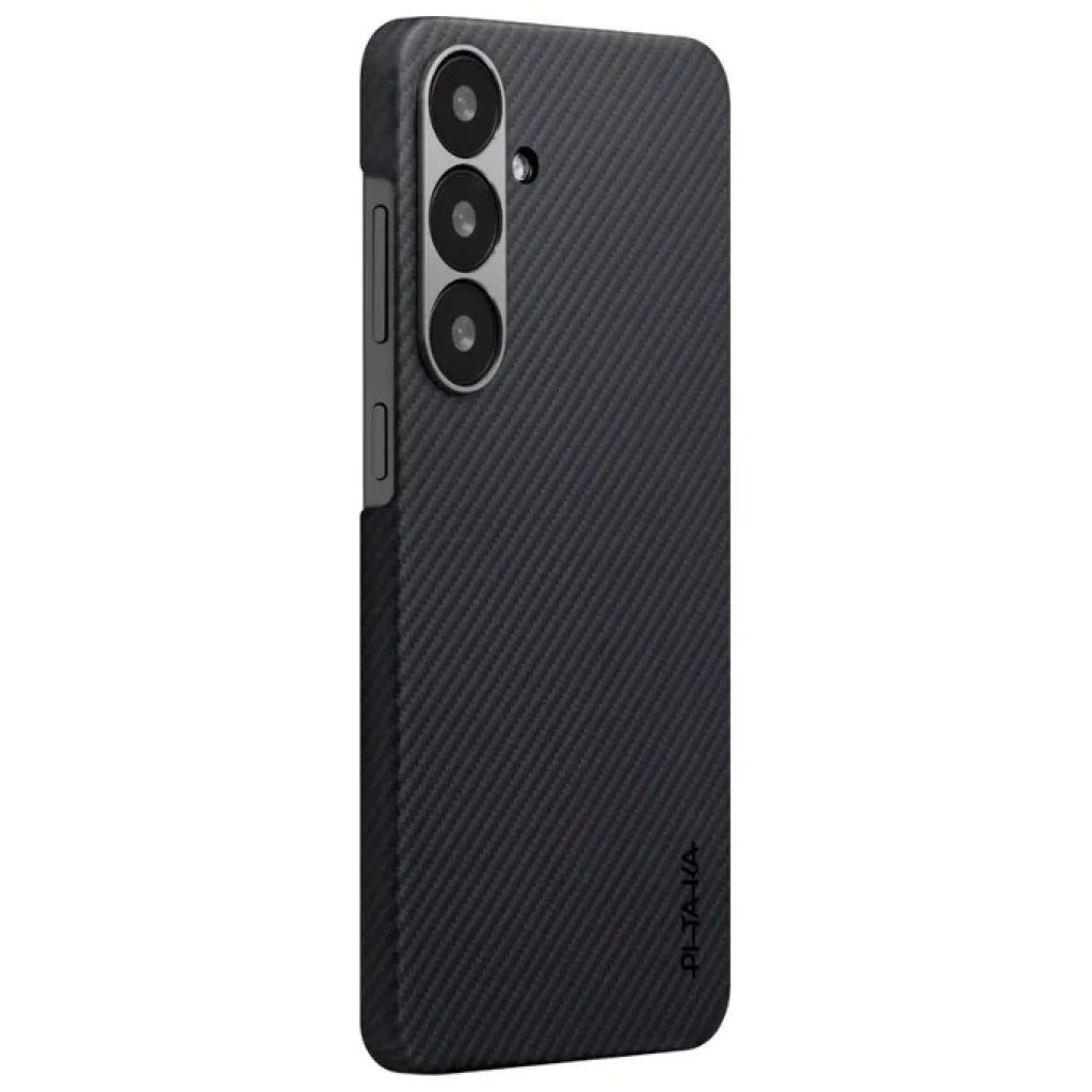 PITAKA KS2501S Cover in Fibra Aramidica per Samsung Galaxy S25 Plus – Nero