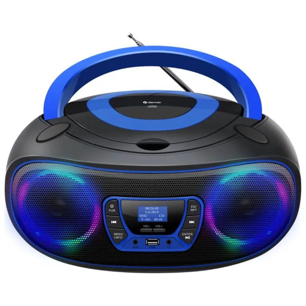 Denver TDB-212BU Boombox CD Bluetooth DAB+/FM Blu Denver TDB-212BU Boombox CD Bluetooth DAB+/FM Blu