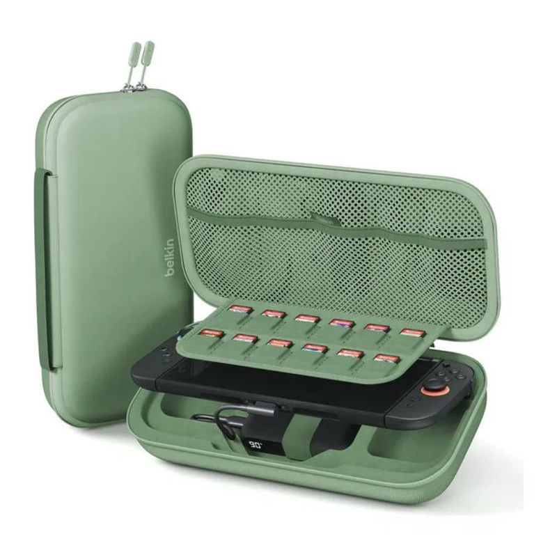 Belkin ENA001HQSE-V2 Custodia di Ricarica Verde per Nintendo Switch 2