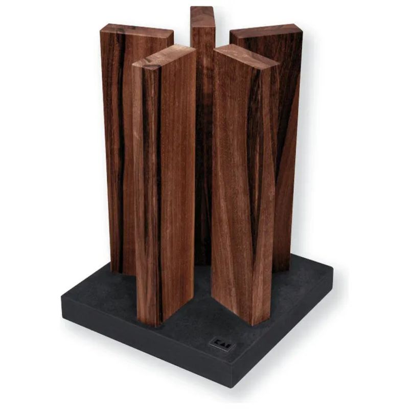KAI Stonehenge STH-4 Ceppo Coltelli Magnetico in Noce