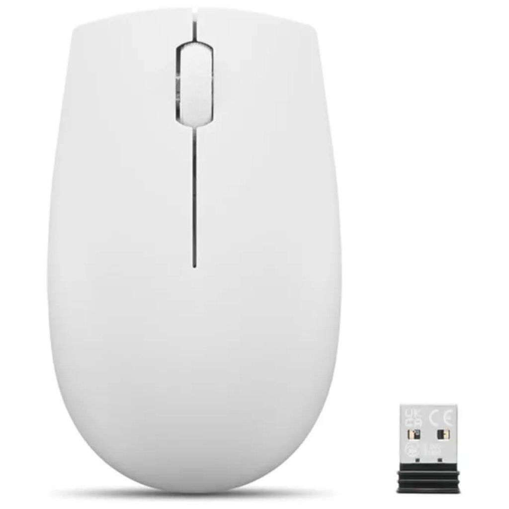 LENOVO Mouse wireless Lenovo 300 compatto, 1000 DPI, grigio