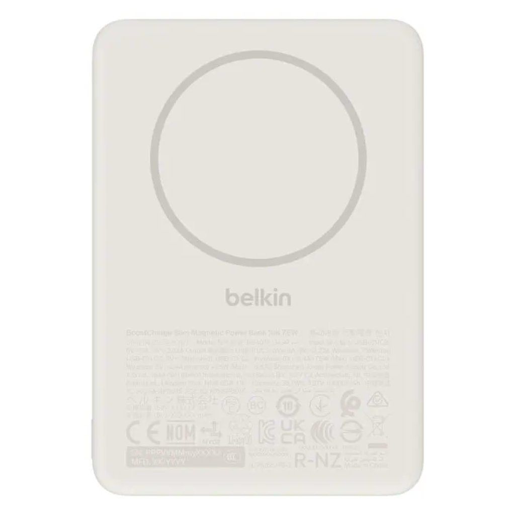 Belkin BPD017HQSA Power Bank MagSafe 5000 mAh Sabbia Belkin BPD017HQSA Power Bank MagSafe 5000 mAh Sabbia