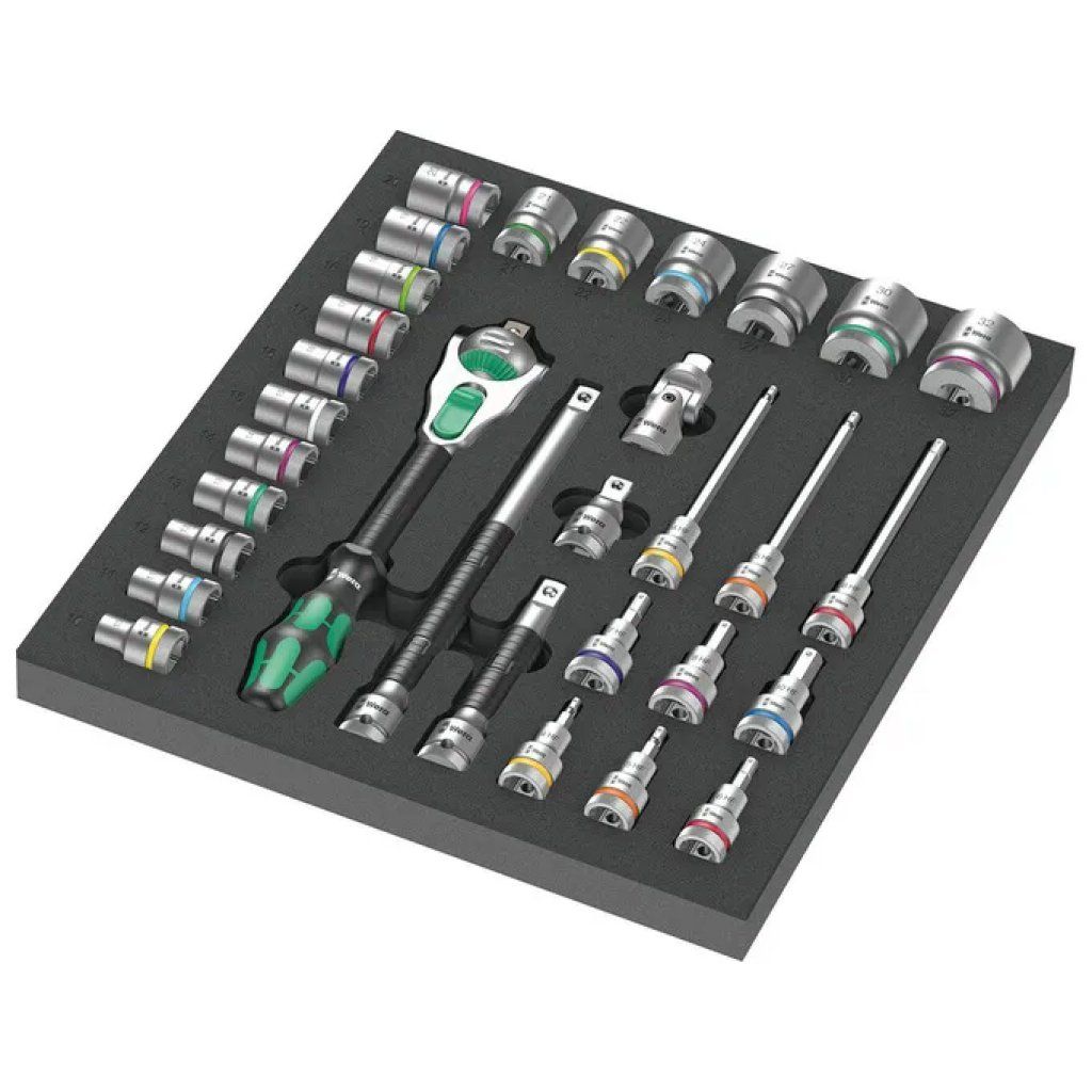 Wera Zyklop 8000 C – Set cricchetto 1/2", 31 pezzi