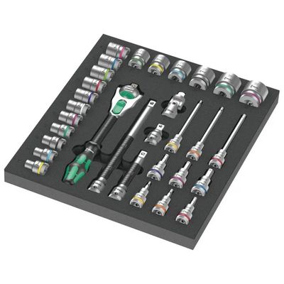 Wera Zyklop 8000 C – Set cricchetto 1/2", 31 pezzi