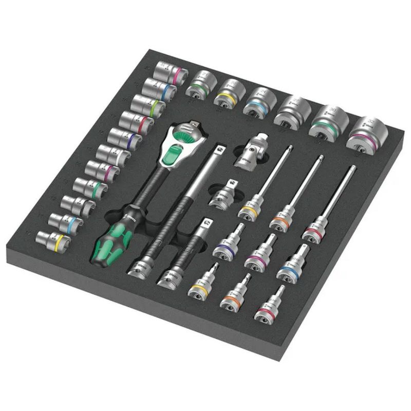 Wera Zyklop 8000 C – Set cricchetto 1/2", 31 pezzi