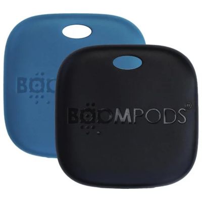 Boompods TARRE2 Localizzatore Bluetooth 5.2 Ricaricabile IPX7, USB-C, Nero e Blu