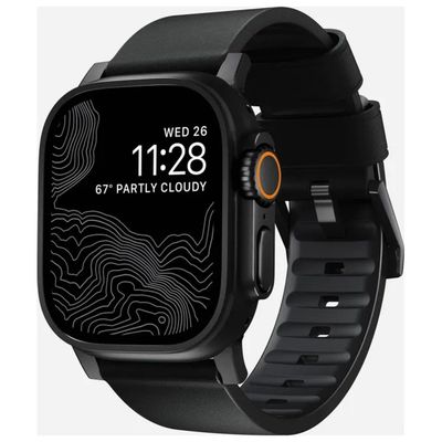 Nomad Modern Cinturino in Pelle Nero per Apple Watch 42–49 mm