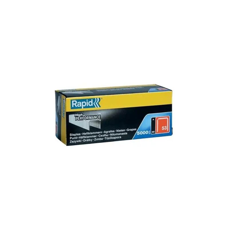 Rapid Tipo 53 – Punti per fissatrice da 6 mm, 5000 pezzi