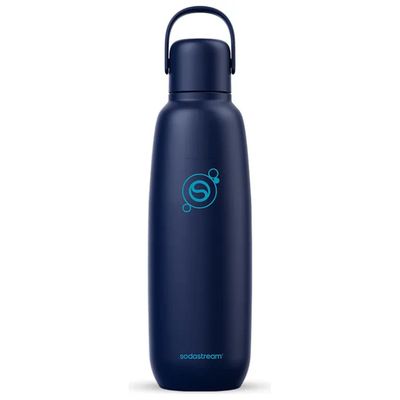 SodaStream Fizz & Go – Borraccia termica in acciaio inox 0,9 L, blu scuro SodaStream Fizz & Go – Borraccia termica in acciaio inox 0,9 L, blu scuro