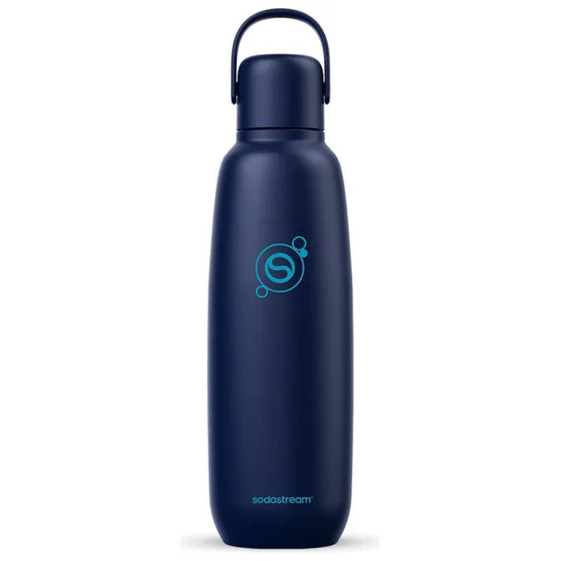 SodaStream Fizz & Go – Borraccia termica in acciaio inox 0,9 L, blu scuro