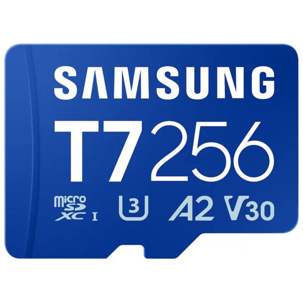 Samsung MicroSDXC 256 GB UHS-I U3 V30 A2, fino a 170 MB/s, blu